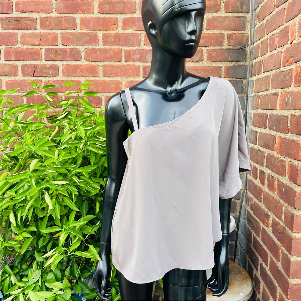 🎈Solemio One Strap Coffee Brown Women Blouse Top - L